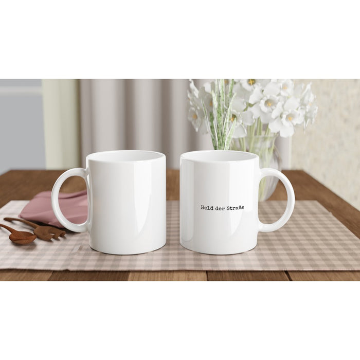 Tasse Held der Straße - schwarz
