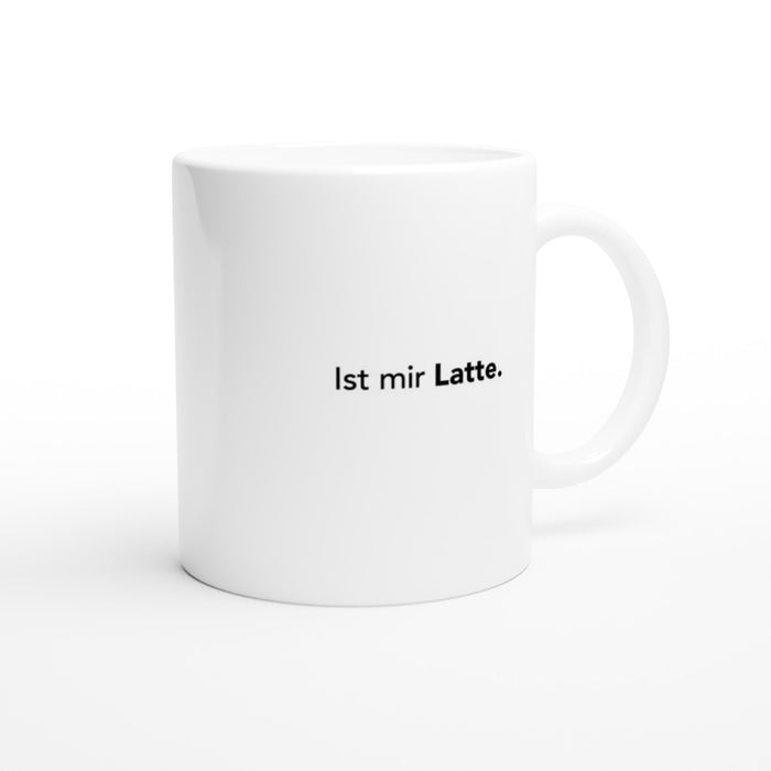 Tasse Ist mir Latte - schwarz