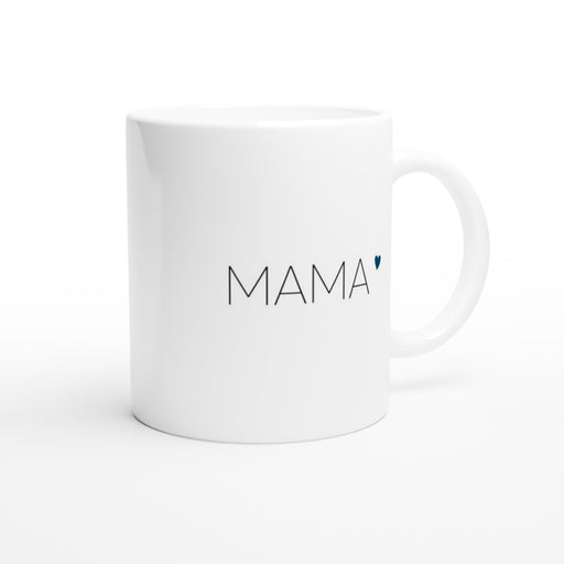 Tasse MAMA mit Herz - ozeanblau