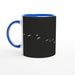 Tasse mit Vögeln - schwarz/weiß, verschiedene Farben