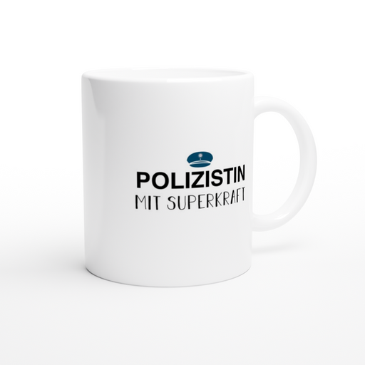 Tasse POLIZISTIN MIT SUPERKRAFT