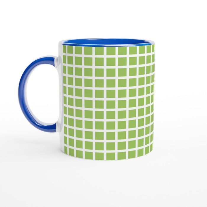 Tasse kariert - grün/weiß, verschiedene Farben