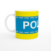 Tasse Polizeistreifen - blau/gelb