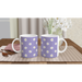 Tasse mit Gänseblümchen - Flieder