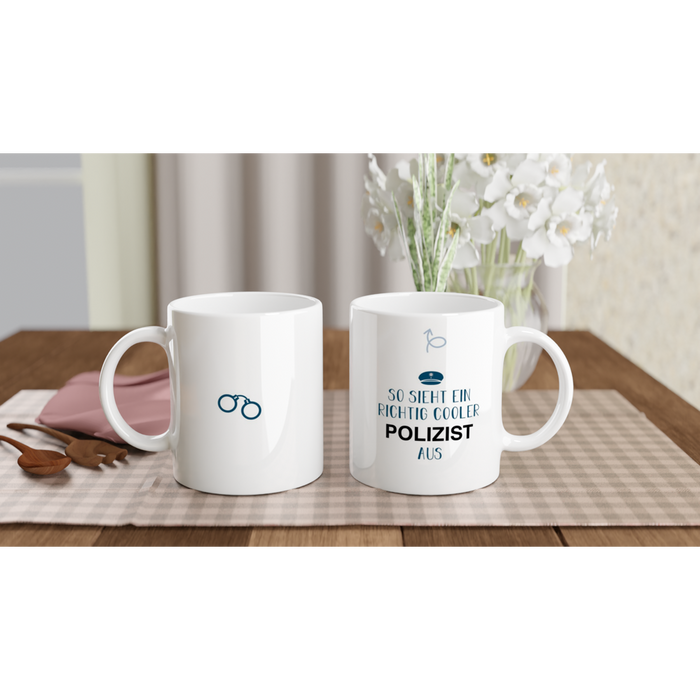 Tasse So sieht ein richtig cooler POLIZIST aus