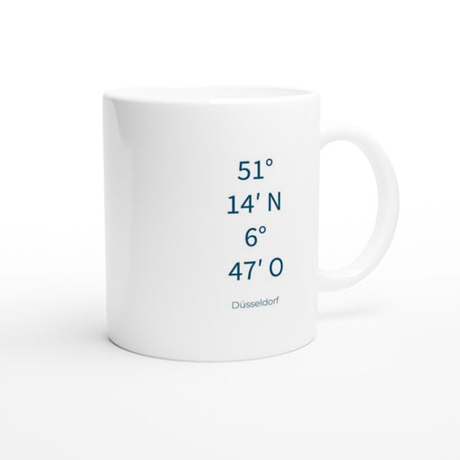 Tasse Düsseldorf Koordinaten - Düsseldorf, ozeanblau