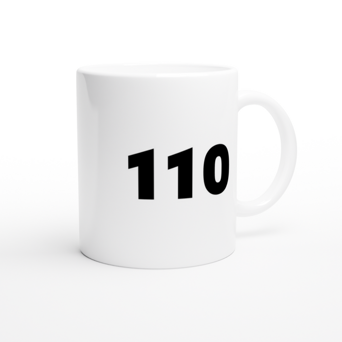 Tasse Polizei - 110, klein