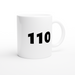 Tasse Polizei - 110, klein