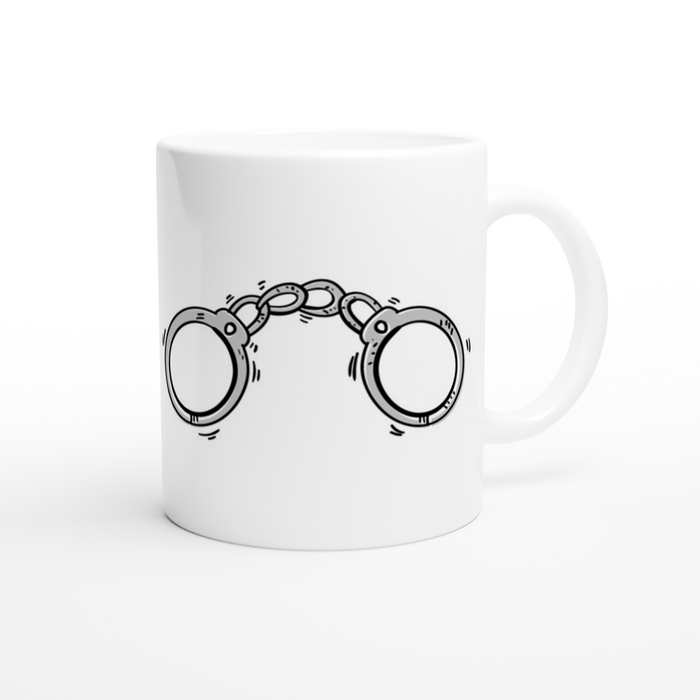 Tasse Polizei - ICH SORGE FÜR ORDNUNG, Handschellen