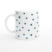 Tasse Lieblingsmensch im Herzmuster - ozeanblau