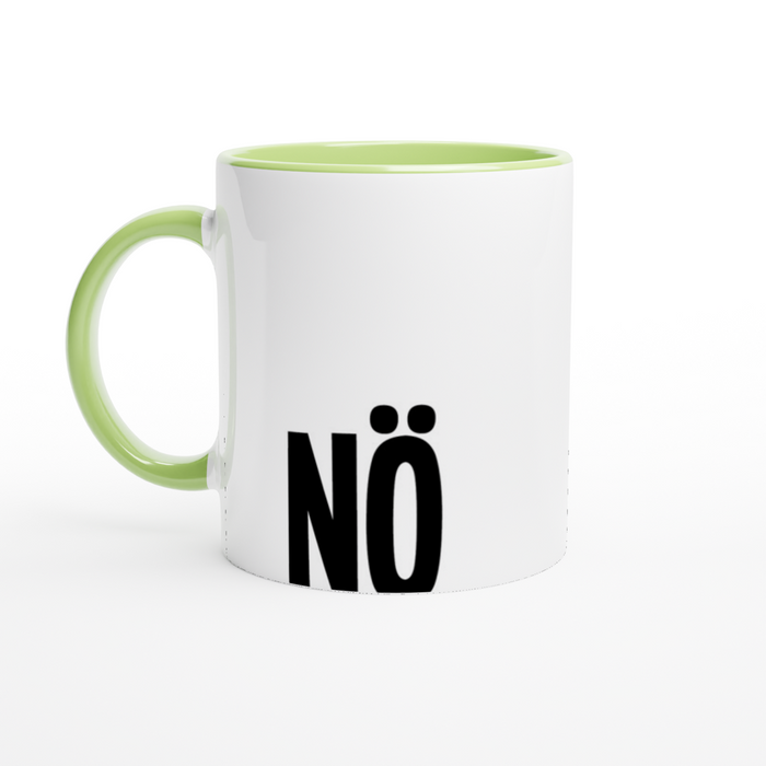 Der Spruch DOCH in schwarz auf einer Tasse
