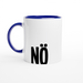 Der Spruch DOCH in schwarz auf einer Tasse