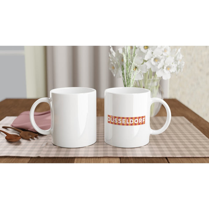Tasse Düsseldorf - Rottöne