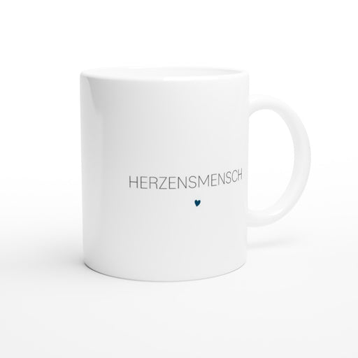 Tasse HERZENSMENSCH mit Herz - ozeanblau