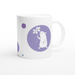 Tasse mit Kreisen - Meerschweinchen mit Blume in Bubble