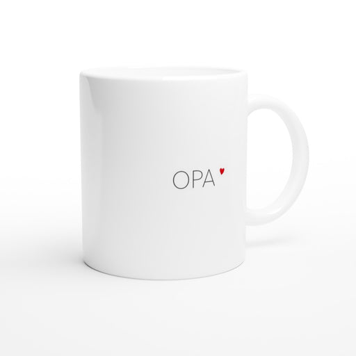 Tasse OPA mit Herz - rot