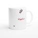 Tasse Küsschen - Schriftzug mit Mistelzweig und Herz