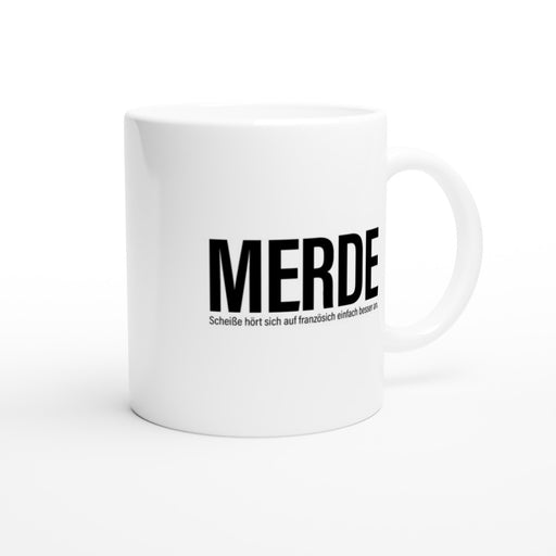 Tasse MERDE - schwarz
