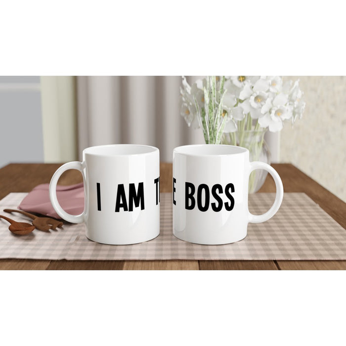 Tasse I AM THE BOSS - schwarz