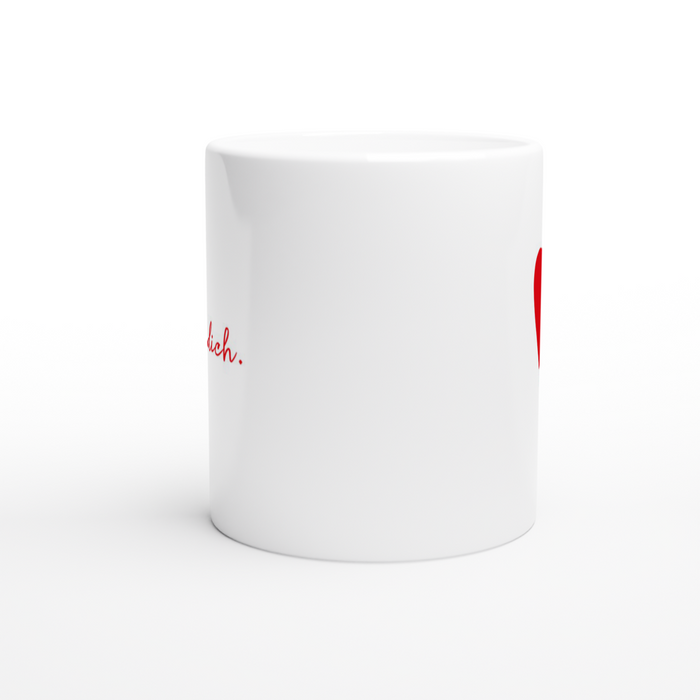 Tasse Ich liebe dich mit großem Herz