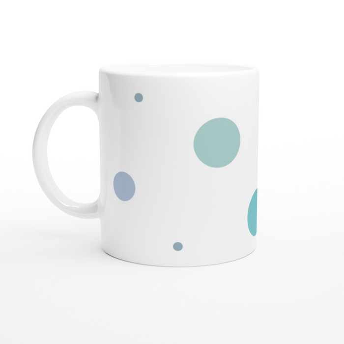 Tasse mit Kreisen - schlafendes Meerschweinchen in Bubble