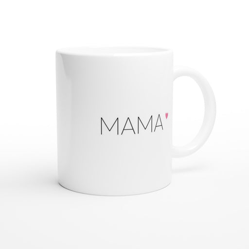 Tasse MAMA mit Herz - rose