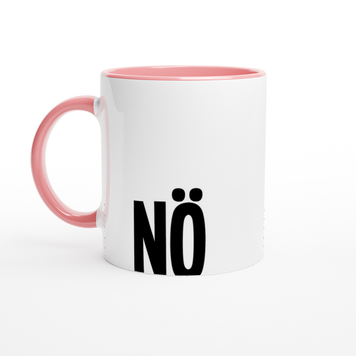 Der Spruch DOCH in schwarz auf einer Tasse