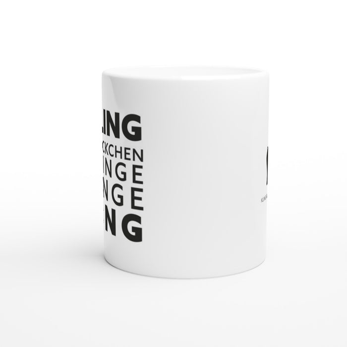 Tasse Kling Glöckchen Klingelingeling - schwarz