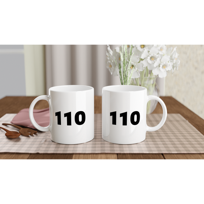 Tasse Polizei - 110, klein