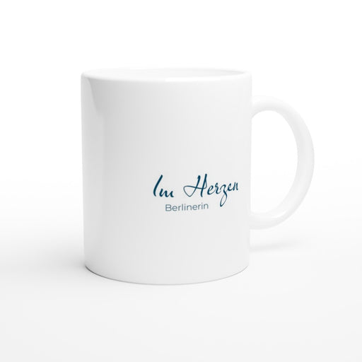 Tasse Im Herzen Berlinerin - ozeanblau