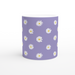 Tasse mit Gänseblümchen - Flieder