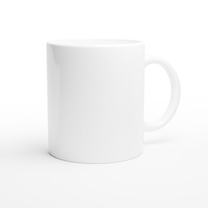 Tasse mit Tannenbaum aus grünen Streifen mit rotem Stern