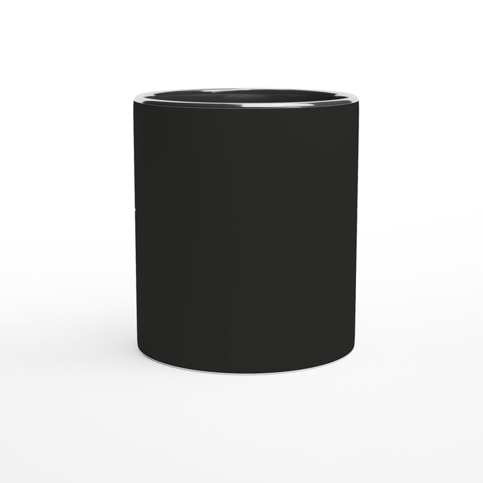 Tasse mit Stern - schwarz/weiß, verschiedene Farben