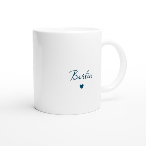 Tasse Berlin mit Herz - ozeanblau