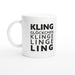 Tasse Kling Glöckchen Klingelingeling - schwarz