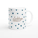 Tasse Lieblingsmensch im Herzmuster - ozeanblau