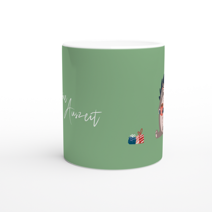 Tasse Kleine Auszeit - süßer Igel mit Tasse und Geschenken