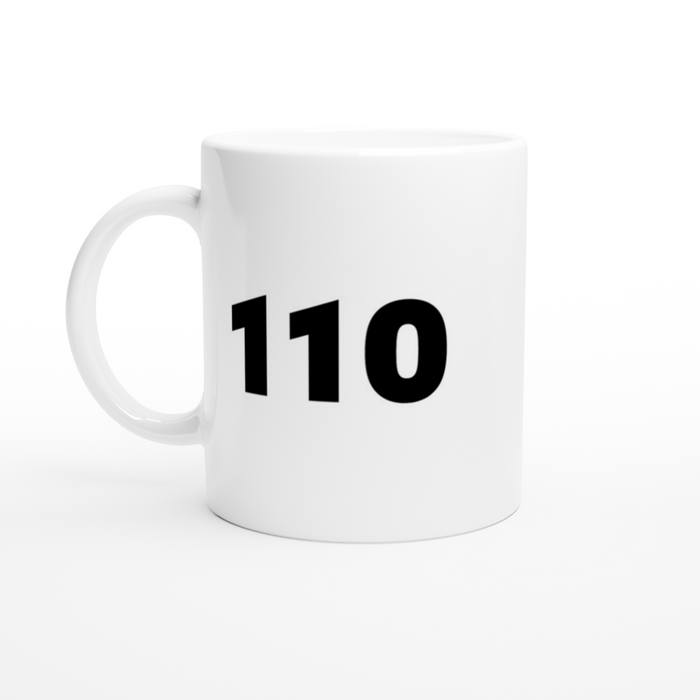 Tasse Polizei - 110, klein