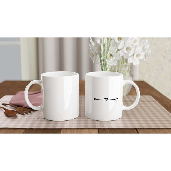 Tasse mit Herz und Pfeil