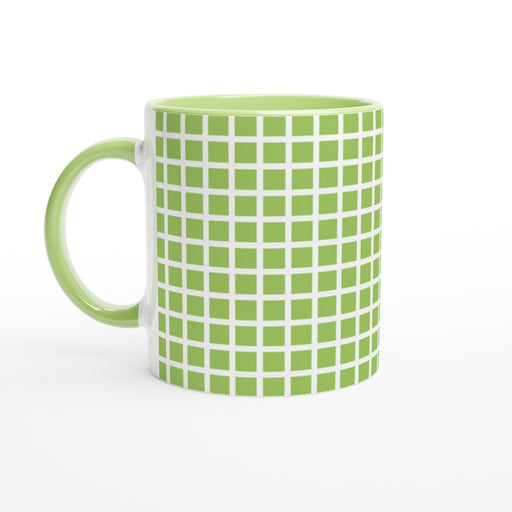 Tasse kariert - grün/weiß, verschiedene Farben