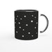 Tasse mit Sternenhimmel - schwarz/weiß, verschiedene Farben