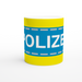 Tasse Polizeistreifen - blau/gelb