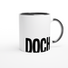 Der Spruch DOCH in schwarz auf einer Tasse