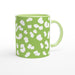 Tasse mit Leopardenmuster - grün/weiß, verschiedene Farben