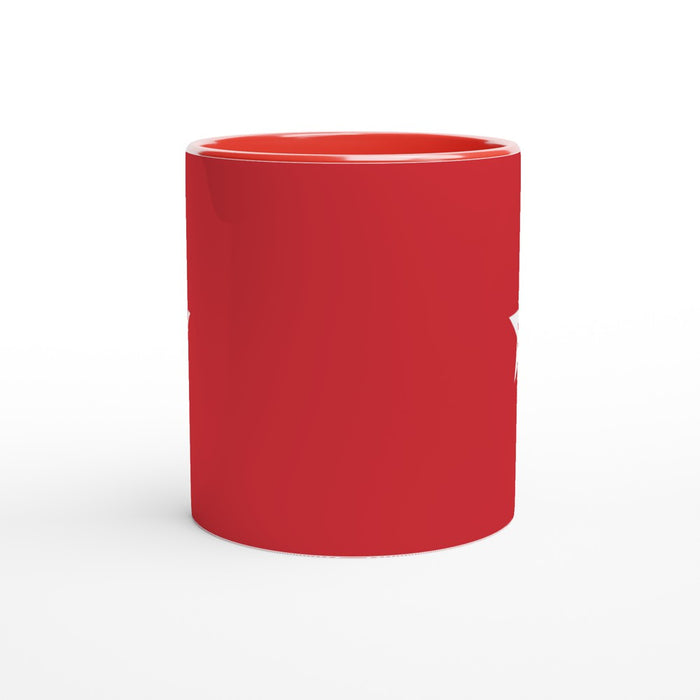 Tasse mit Stern - rot/weiß, verschiedene Farben