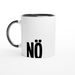 Der Spruch DOCH in schwarz auf einer Tasse